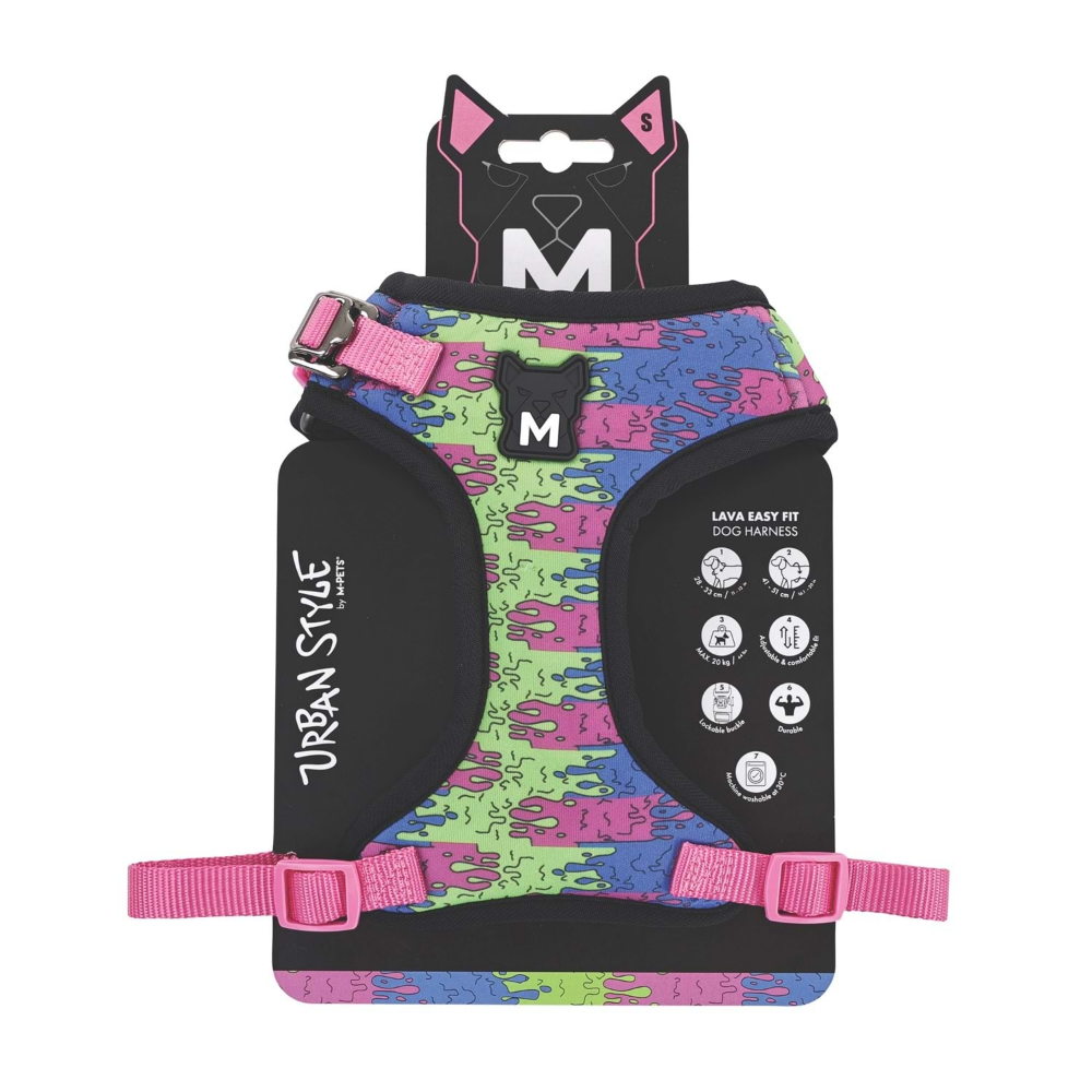 M-Pets Urban Style Lava Easy Fit Köpek Göğüs Tasması (S)