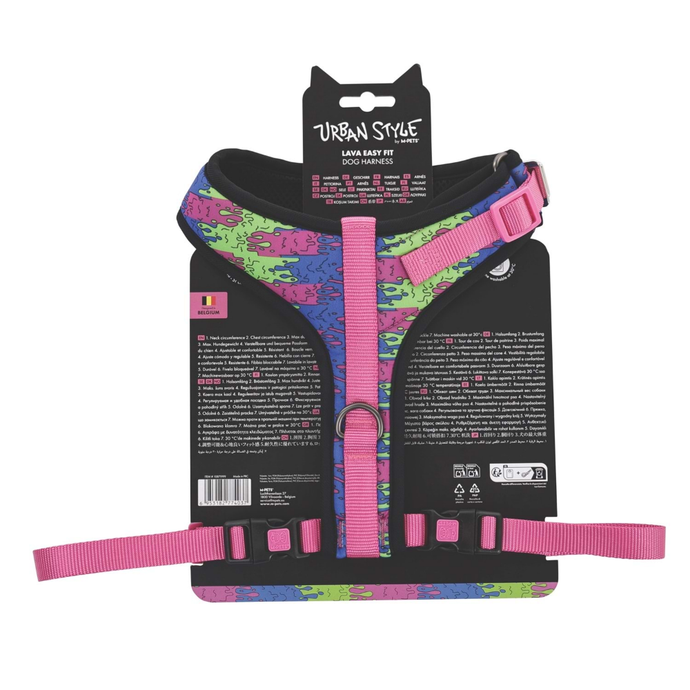 M-Pets Urban Style Lava Easy Fit Köpek Göğüs Tasması (L)