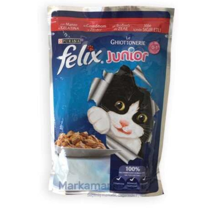 Purina Felix Sığır Etli Yavru Kedi Islak Maması 85gr