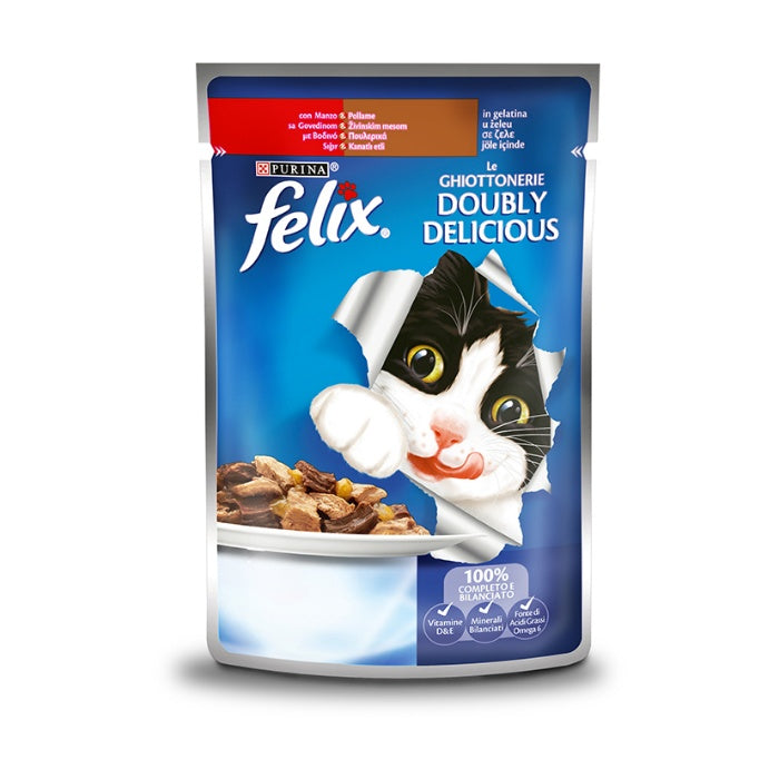 Purina Felix Sığır Etli&Kanatlı Islak Kedi Maması 85gr