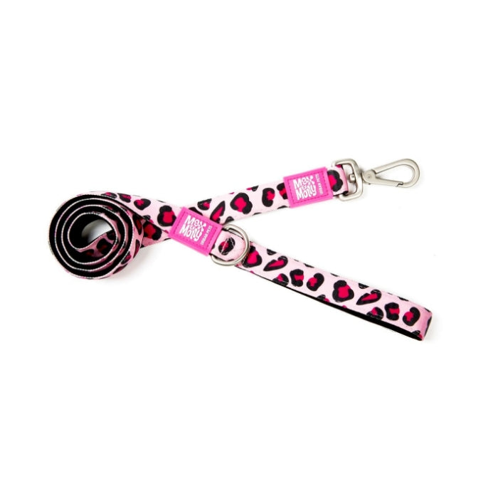 Max & Molly Leopard Pink Gezdirme Kayışı S