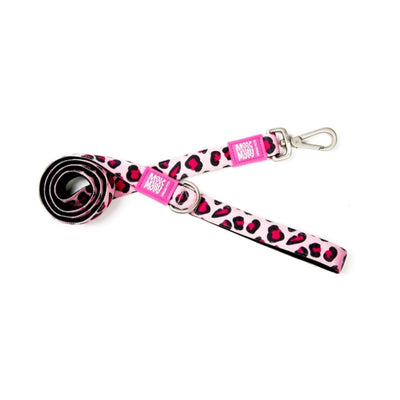 Max & Molly Leopard Pink Gezdirme Kayışı M