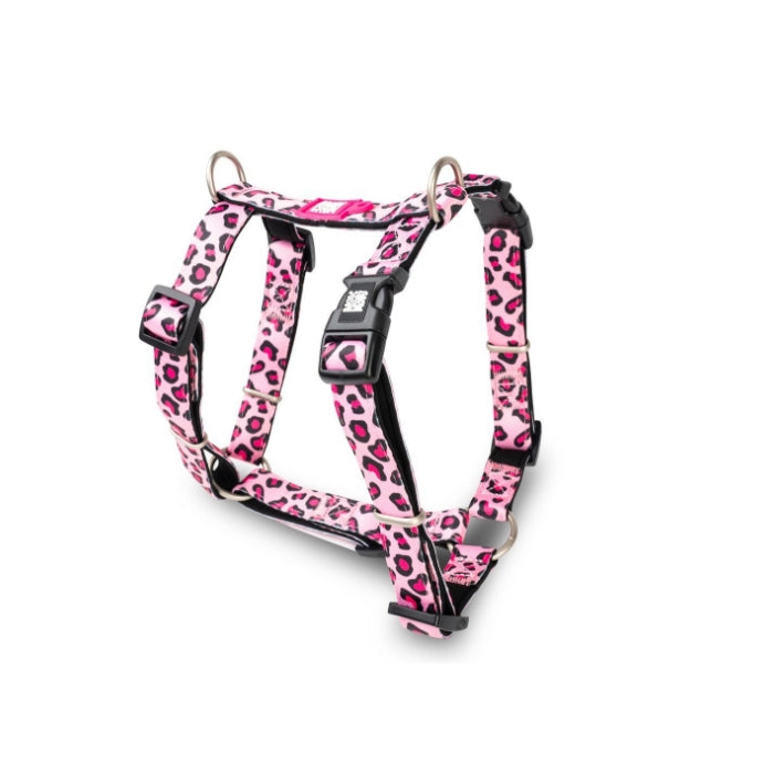 Max & Molly Leopard Pink Göğüs Tasması XS