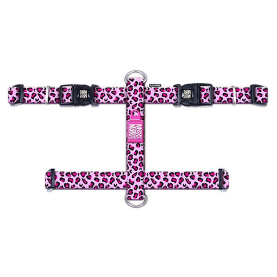 Max & Molly Leopard Pink Göğüs Tasması XS