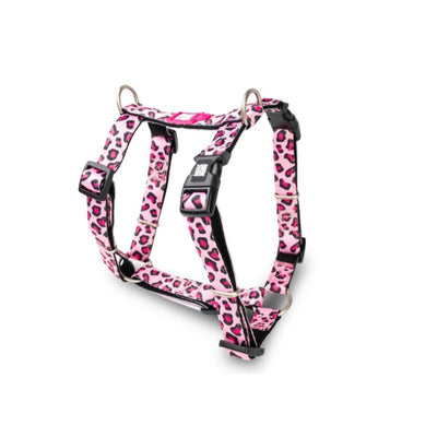 Max & Molly Leopard Pink Göğüs Tasması S
