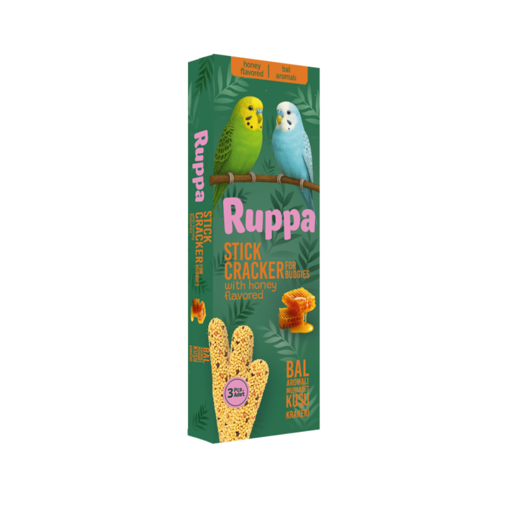 Ruppa 3 Lü Bal Aromalı Muhabbet Kuşu Krakerı