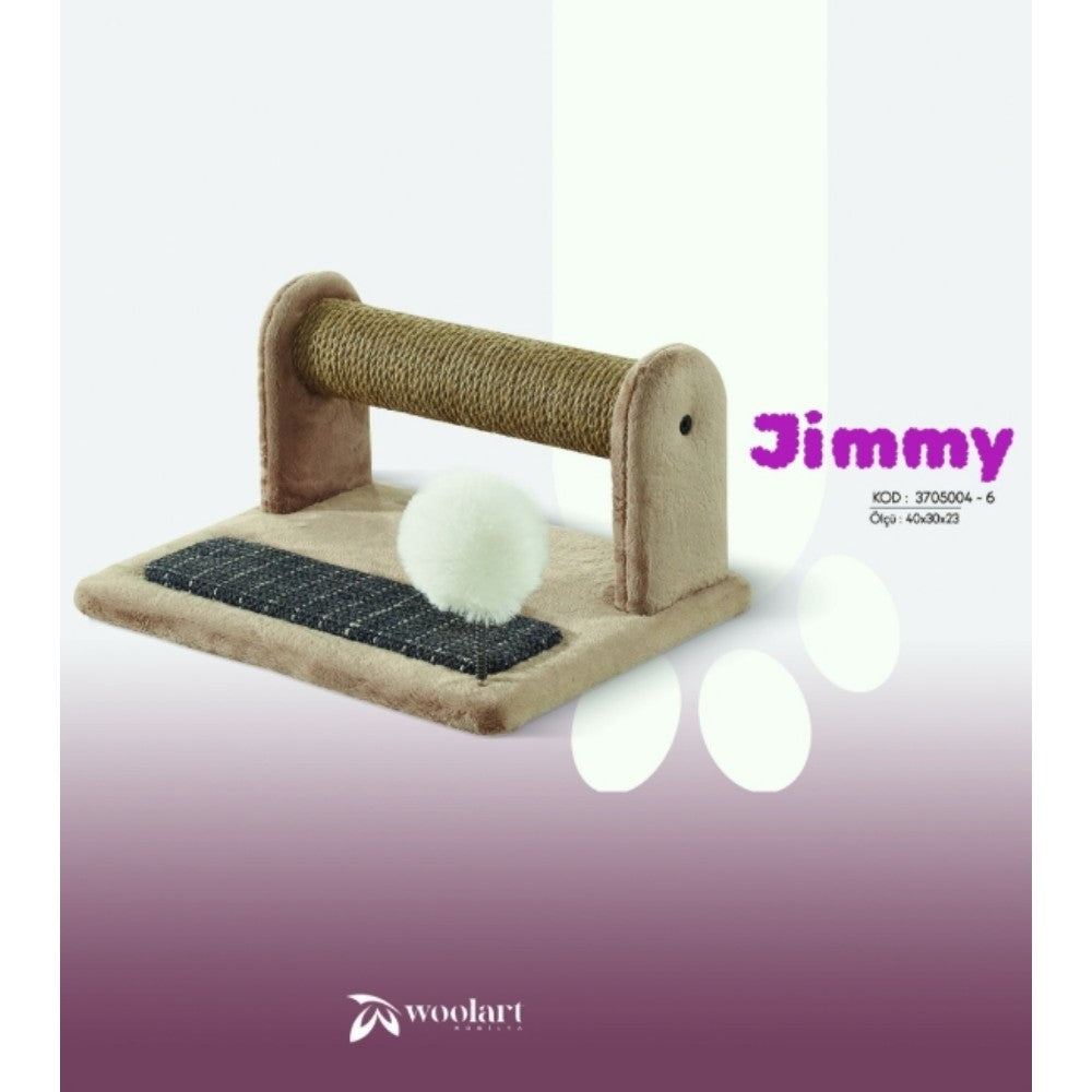 Woolart Jimmy Kedi Tırmalama Mobilyası Gri