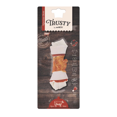 M-Pets Trusty Extra Beef Düğümlü Kemik 55Gr/12,7Cm