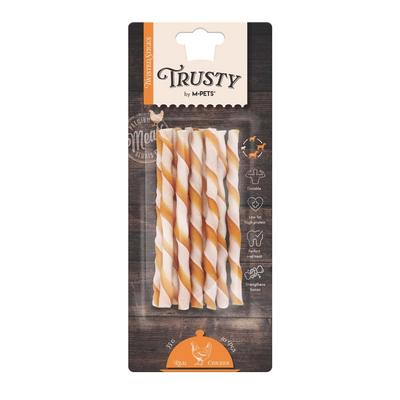 M-Pets Trusty Chicken Twısted Stıcks 10Lu 55Gr/12,7Cm