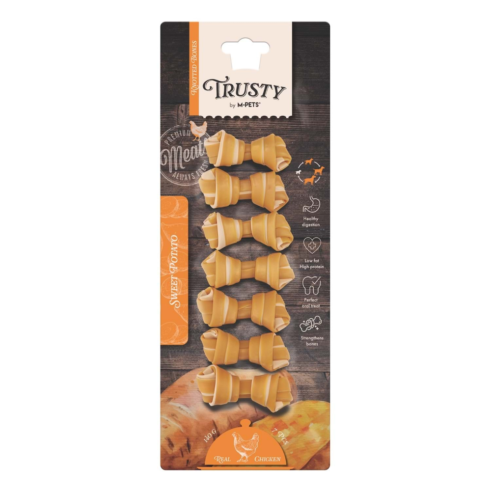 M-Pets Trusty Chicken Tatlı Patatesli Ödül 7Li 140Gr/6,4Cm