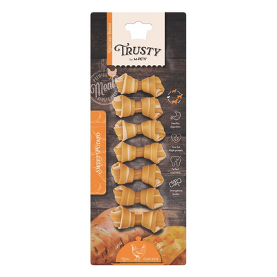 M-Pets Trusty Chicken Tatlı Patatesli Ödül 7Li 140Gr/6,4Cm
