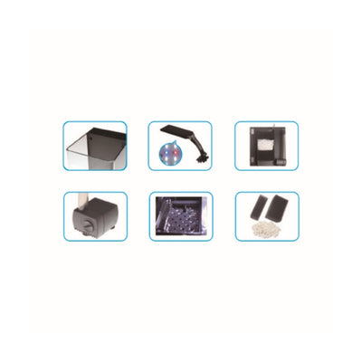Lomas Nano 20 Led Aydınlatmalı Nano Akvaryum FL7953 20,5x23,5x22,5cm