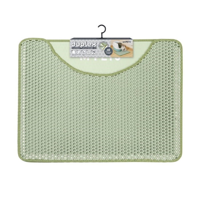 M-Pets Duplex Elekli Kedi Kumu Paspası Yeşil 60x45cm