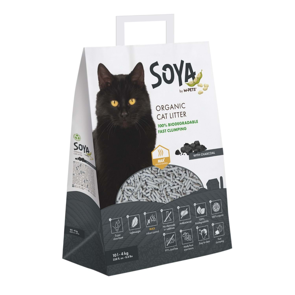 M-Pets Soya Organik Carbonlu Kedi Kumu 10L