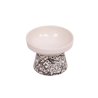 M-Pets Urban Style Tiltd Seramik Mama Kabi 250ml Black/Whi̇te