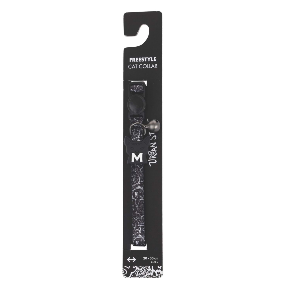 M-Pets Urban Style Freestyle Black/White Kedi Boyun Tasması