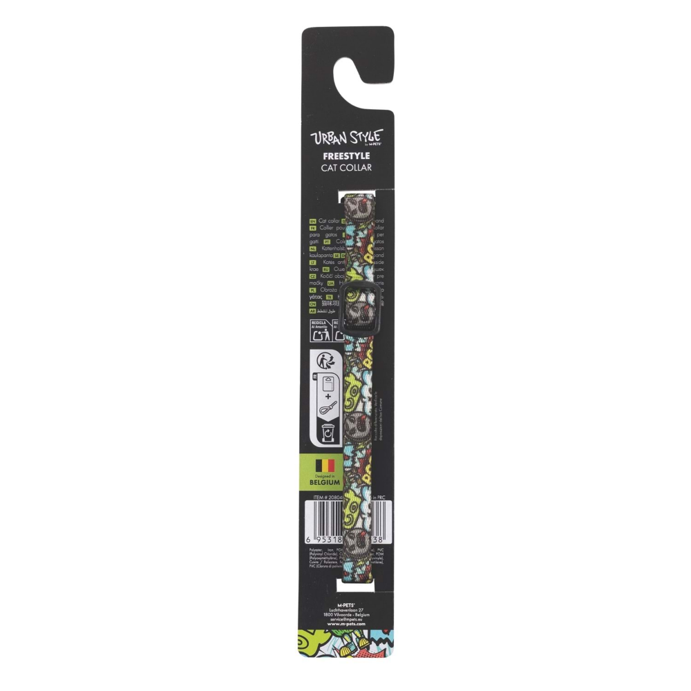 M-Pets Urban Style Freestyle Multicolor Kedi Boyun Tasması