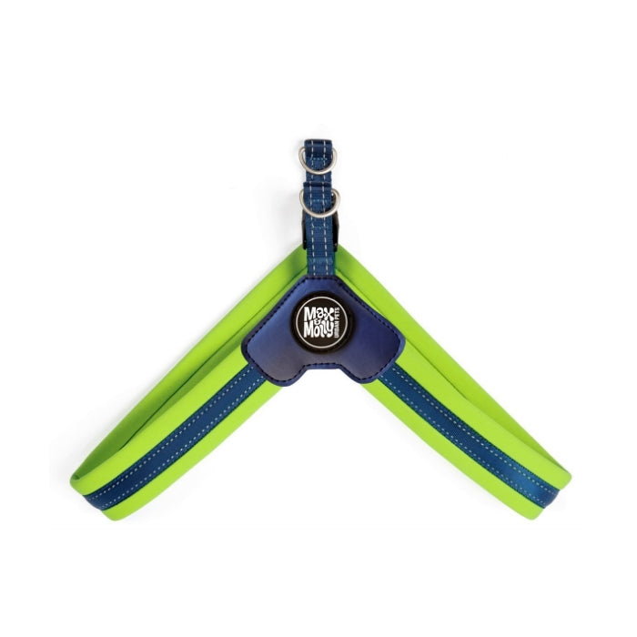 Max & Molly Q-Fit Matrix Lime Green Göğüs Tasması M