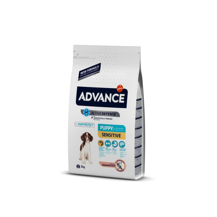Advance Puppy Sensitive Somonlu 3 Kg Medium Yavru Kuru Köpek Maması