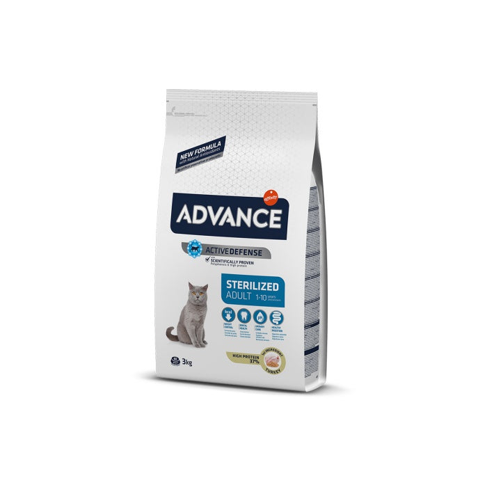 Advance Sterilised Hindi Etli 3 Kg Kısırlaştırılmış Kuru Kedi Maması