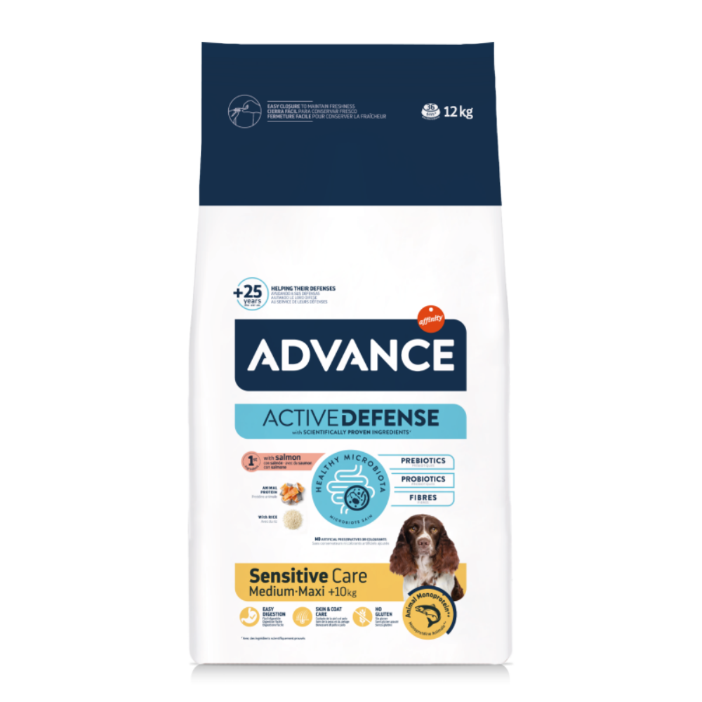 Advance Sensitive Somonlu 12 Kg Medium Yetişkin Kuru Köpek Maması