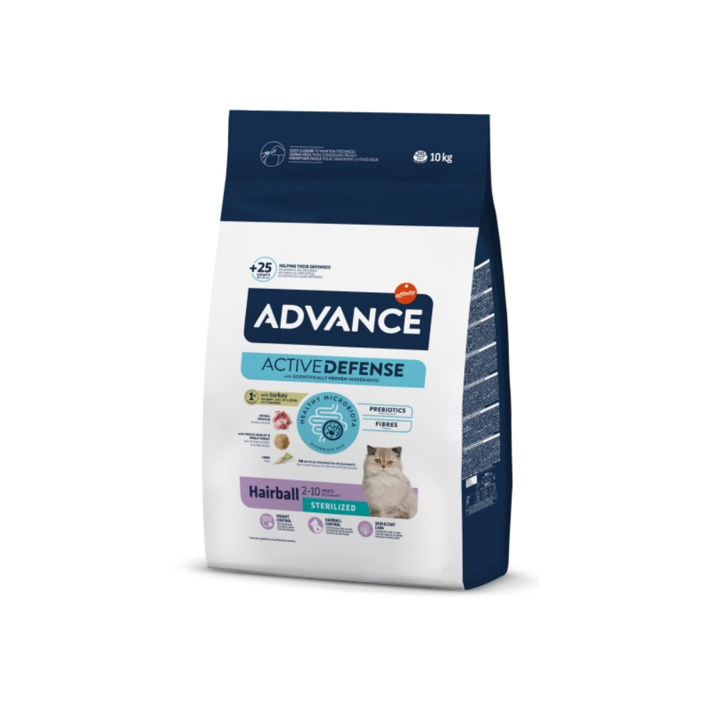 Advance Sterilised Hairball 10 Kg Kısırlaştırılmış Kuru Kedi Maması
