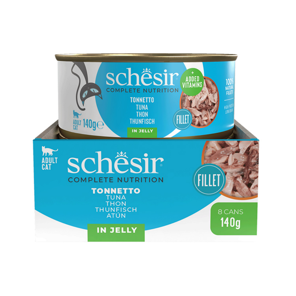 Schesir Tam ve Dengeli Ton Balıklı Jöle İçinde Kedi Konservesi 140g