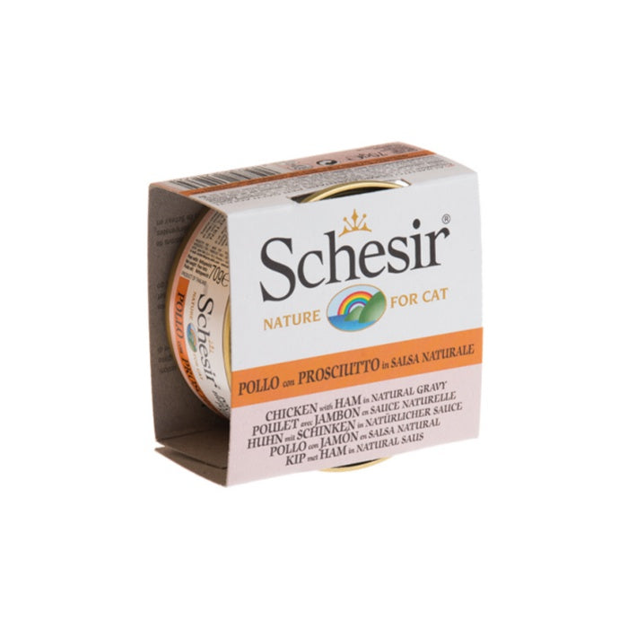 Schesir Broth Tavuklu ve Karidesli Et Suyunda Yetişkin Kedi Konservesi 70g