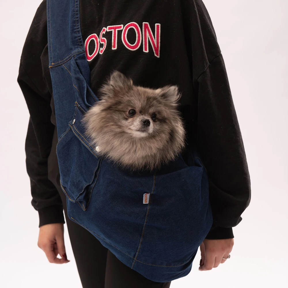 PawStar Mavi Denim Crossbody Çanta