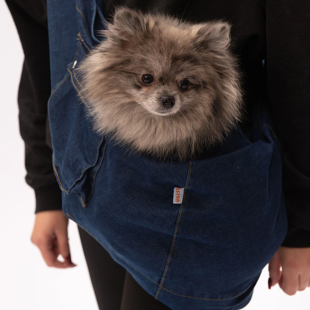 PawStar Mavi Denim Crossbody Çanta