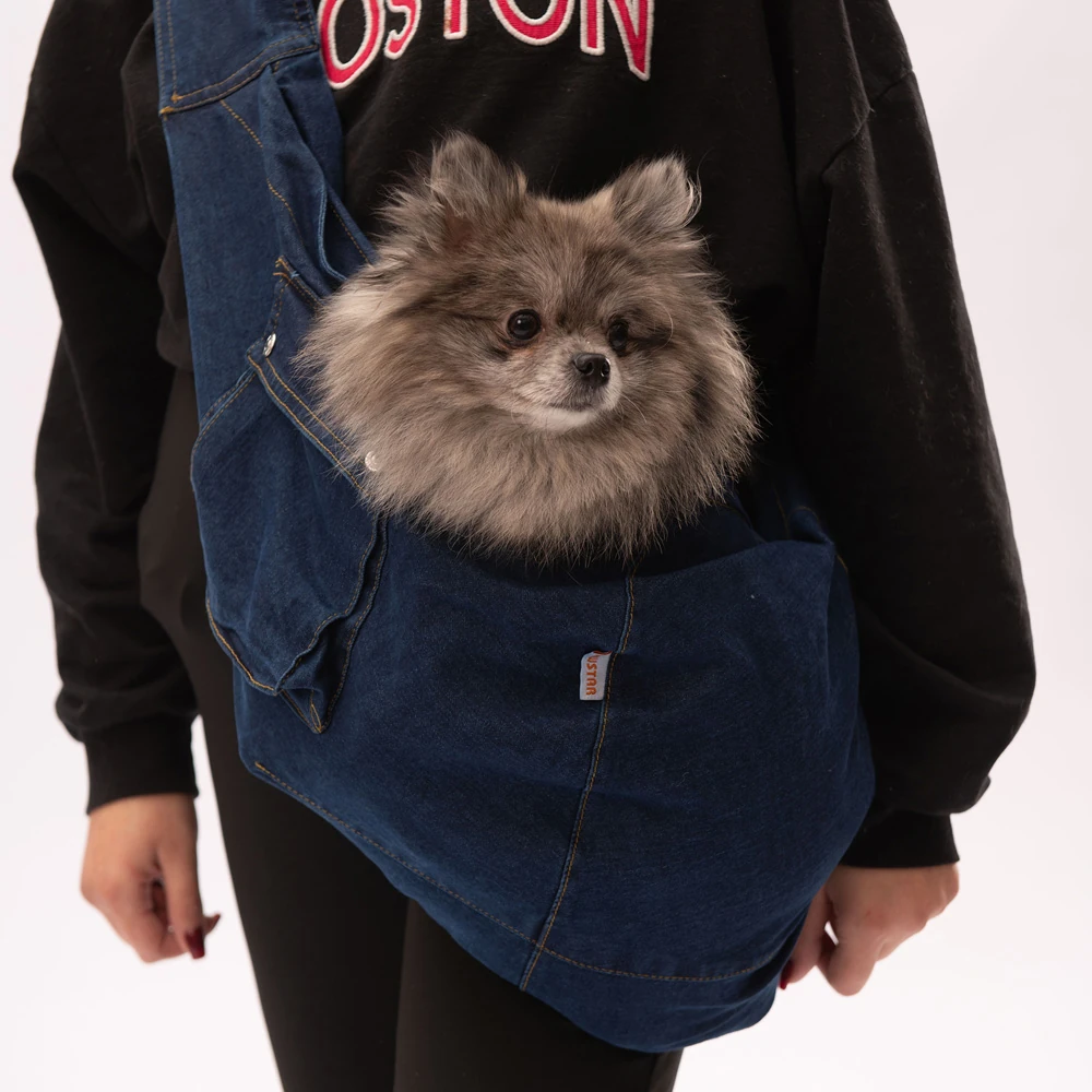 PawStar Mavi Denim Crossbody Çanta