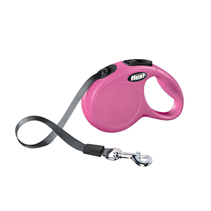Flexi New Classic XSmall 3m Şerit Gezdirme Pembe