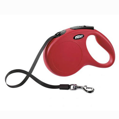 Flexi New Classic Medium 5m Şerit Gezdirme Kırmızı