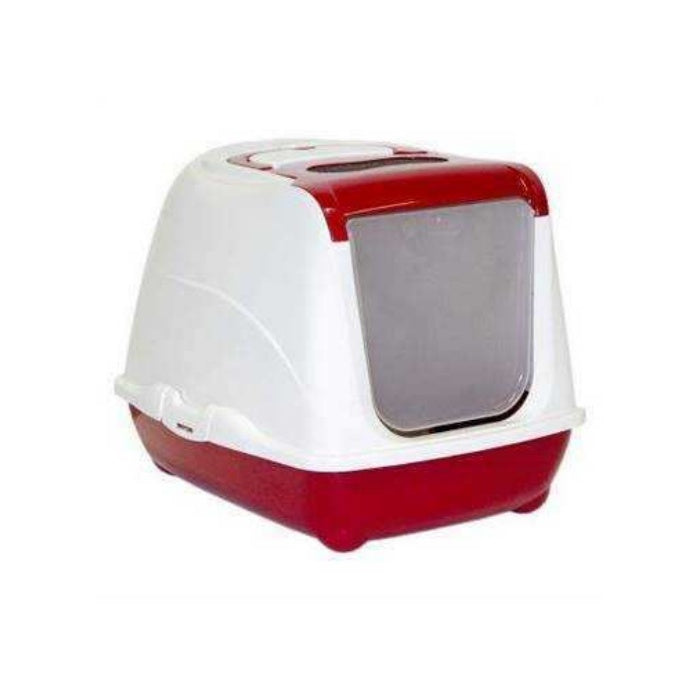 Moderna Flip Kapalı Kedi Tuvaleti 57cm Kırmızı