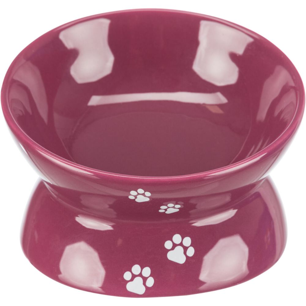 Trixie Yükseltilmiş Seramik Kedi Mama Kabı 0,15 L, 13 Cm, Mürdüm