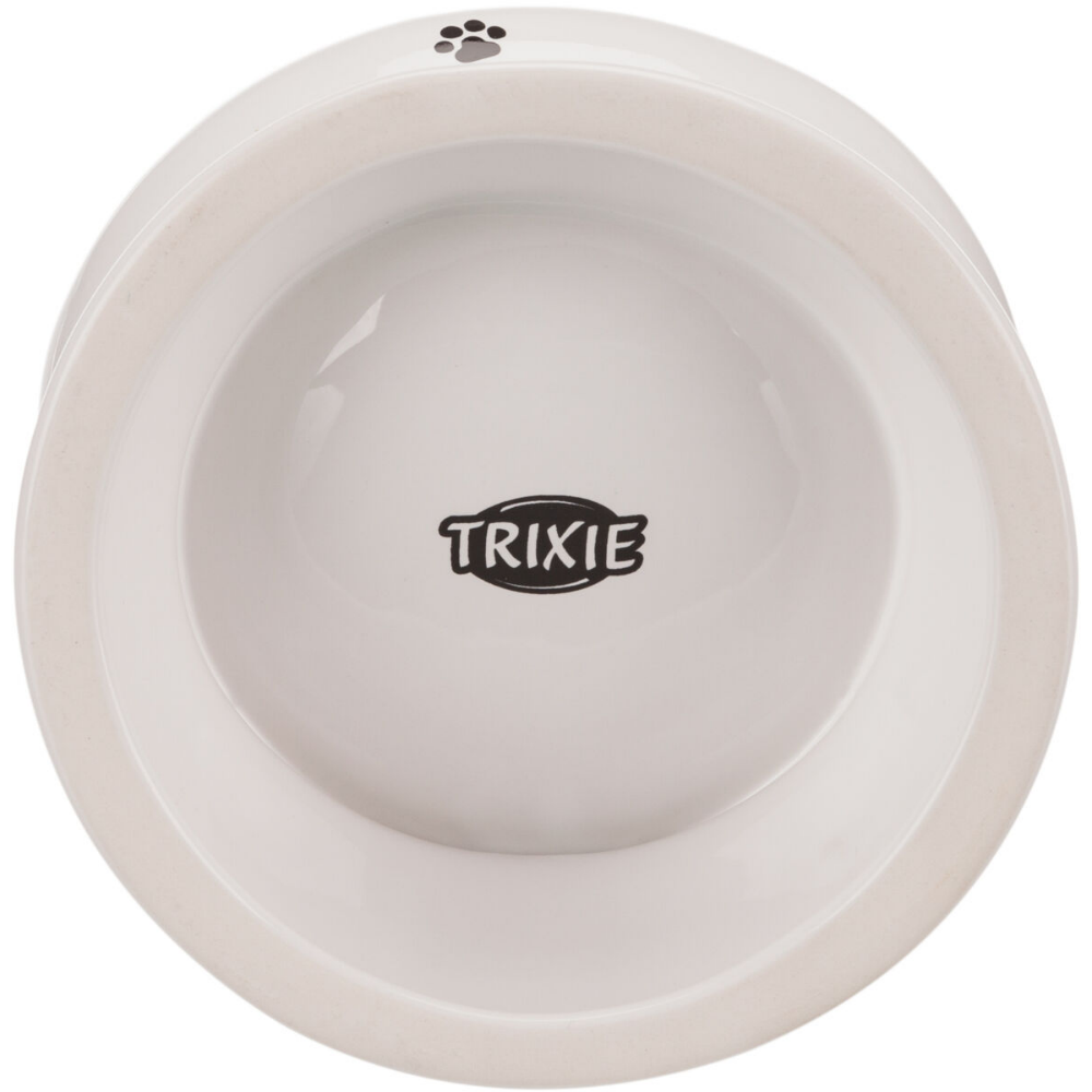 Trixie Yükseltilmiş Seramik Kedi Mama Kabı 0,15 L, 13 Cm, Beyaz