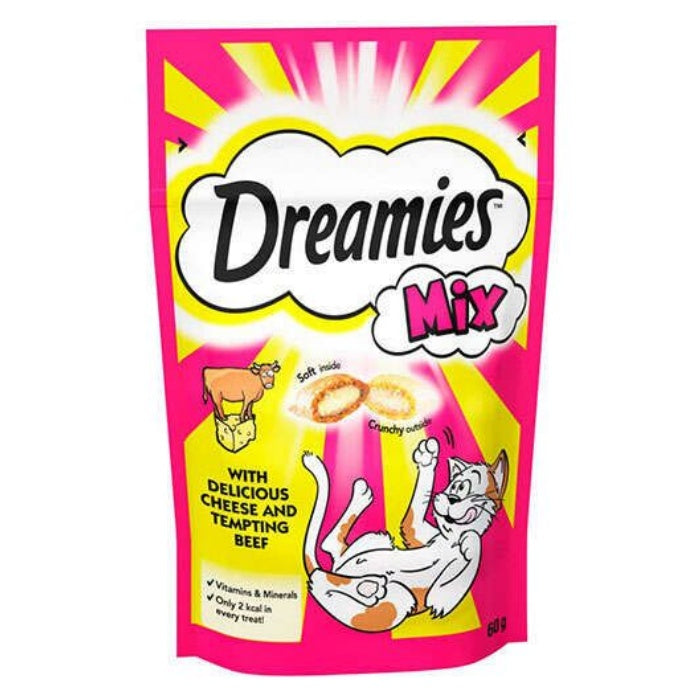 Dreamies Mix Sığır Etli & Peynirli 60gr.