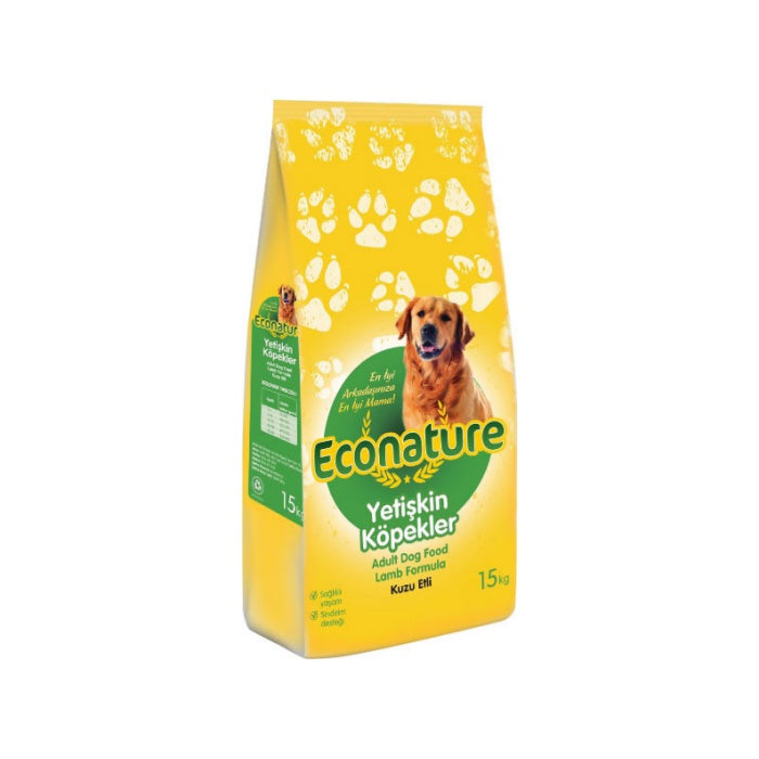 Econature Yetişkin Kuzulu Köpek Maması 15 Kg SP.