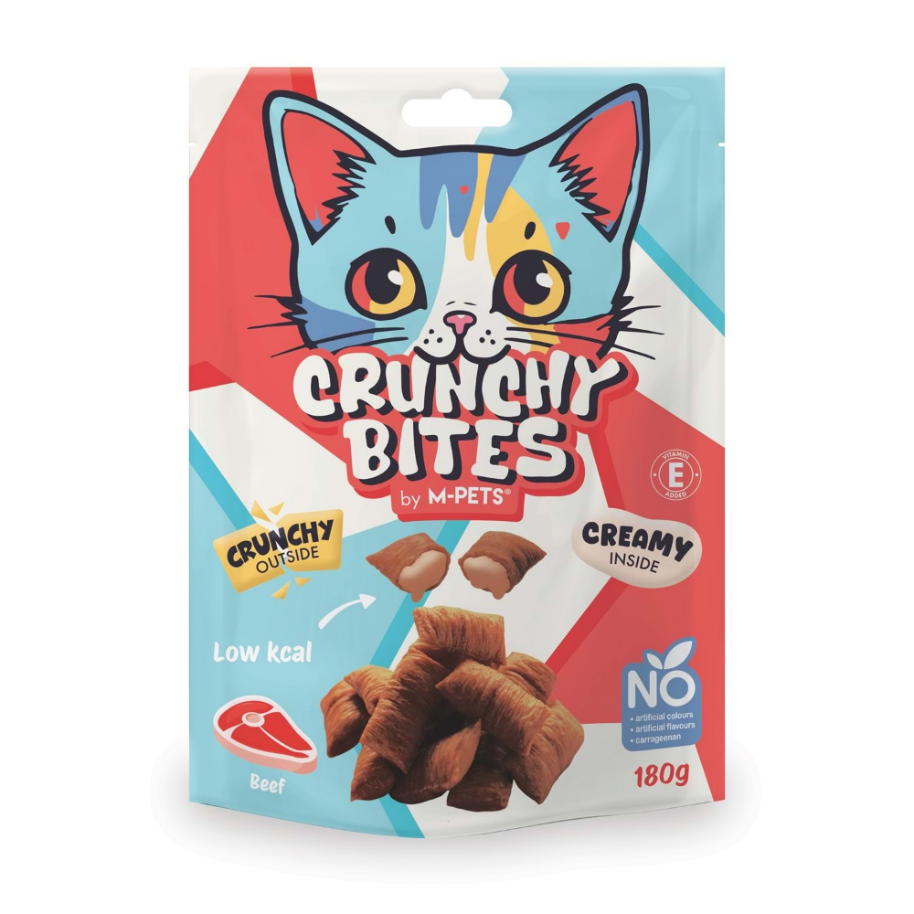 M-Pets Crunchy Bıtes Biftekli Kedi Ödülü 180gr