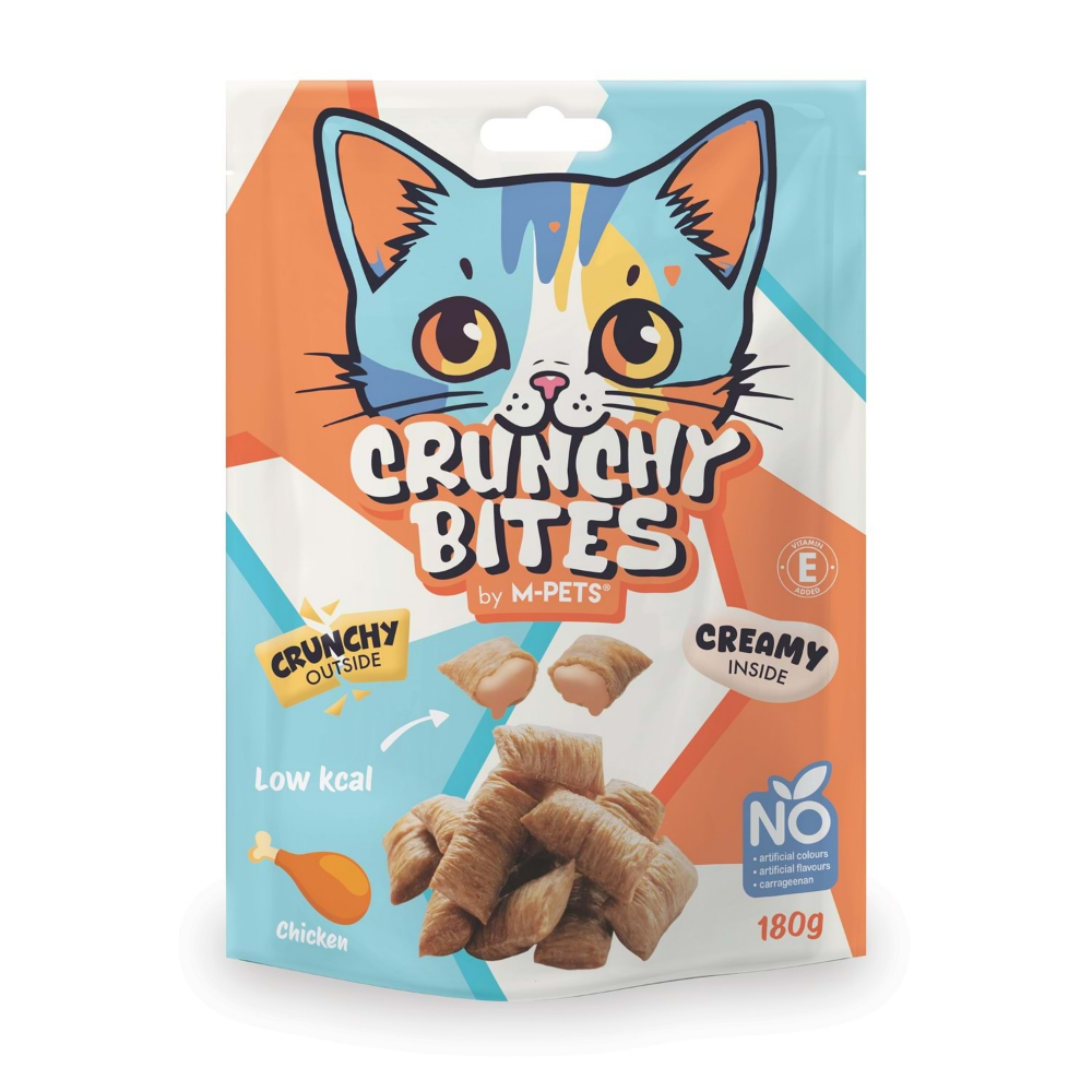M-Pets Crunchy Bıtes Tavuklu Kedi Ödülü 180gr