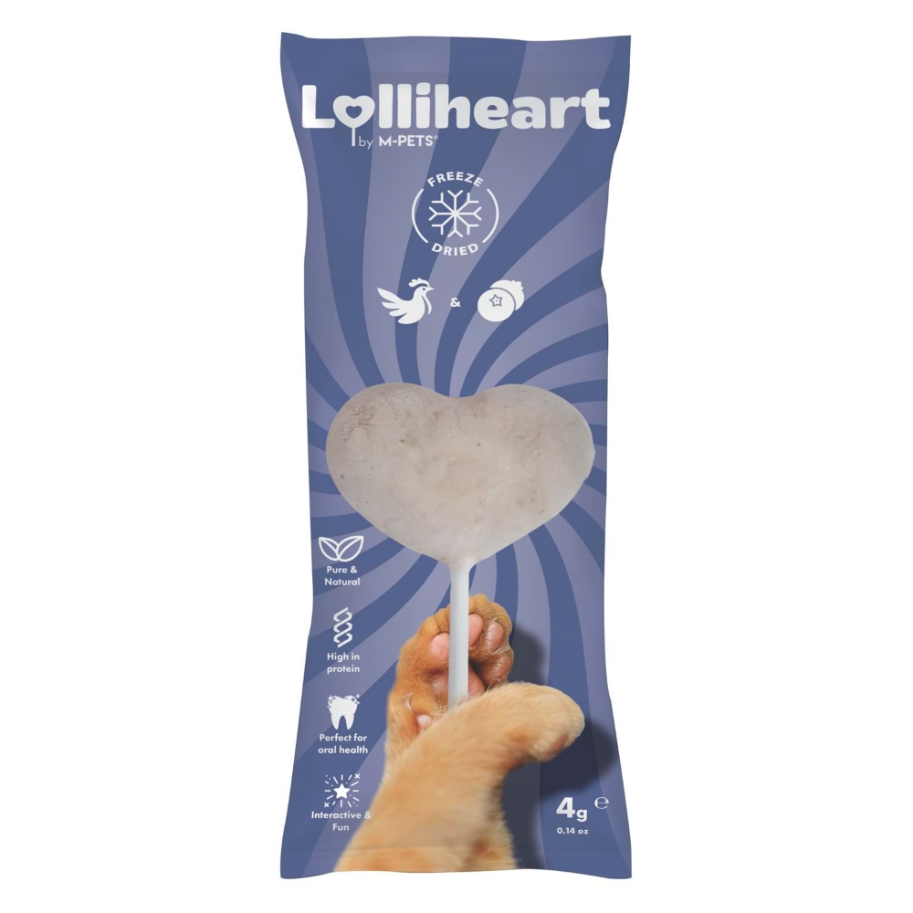 M-Pets Lolliheart Yaban Mersinli Kedi Ödülü 4Gr