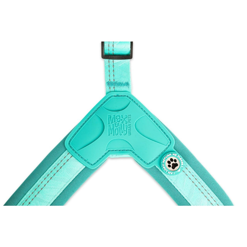 Matrix 2.0 Akıllı Künyeli Q-Fit Köpek Göğüs Tasması - Turquoise (XS)