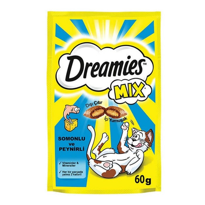 Dreamies Mix Somonlu & Peynirli 60gr.