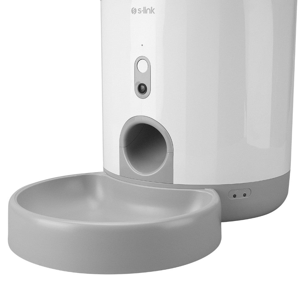 S-Link Swapp SL-21 Otomatik Yem Kabı 2.6L Kapasite 720P Kamera Porsiyon Kontrollu Kedi Köpek Besleyici Wifi TUYA Destekl