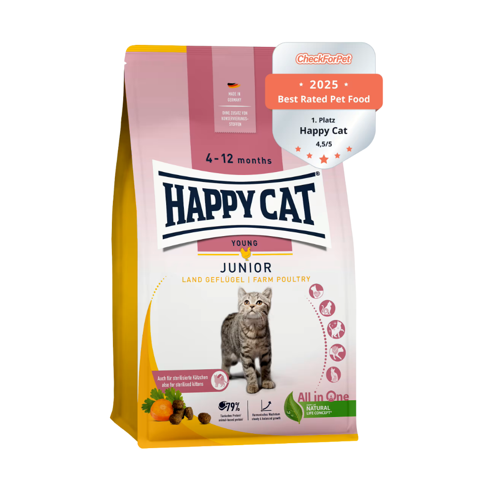 Happy Cat Junior Land Geflüfel 4 Kg Kedi Maması