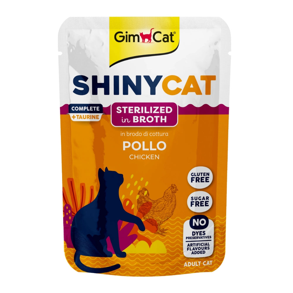Gimcat Shinycat Pouch Sterilized Chicken 70 gr - Tavuk Kısırlaştırılmış kediler için