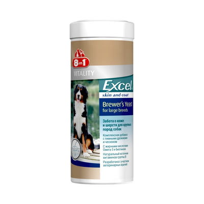8IN1 Excel Brewersyeast Large Breeds 80 Tab.