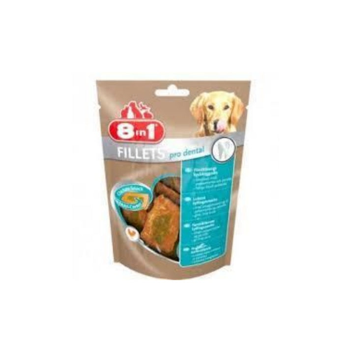 8IN1 Fillets Pro Dental Diş Sağlığı için Fileto Köpek Ödül Maması - Tavuklu - 80GR