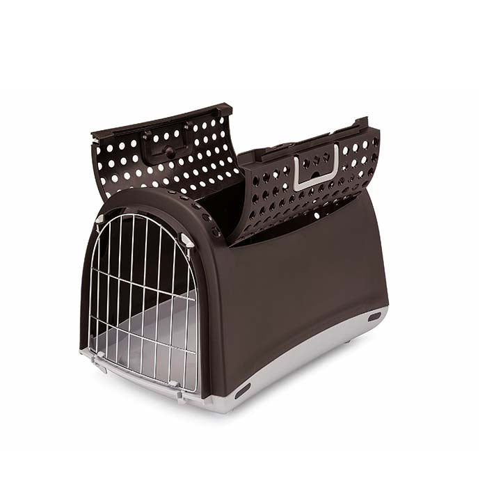 Imac Linus Cabrio 2nd Life Üstü Açılır Evcil Hayvan Taşıma Çantası Siyah 52,5x32x34,5cm