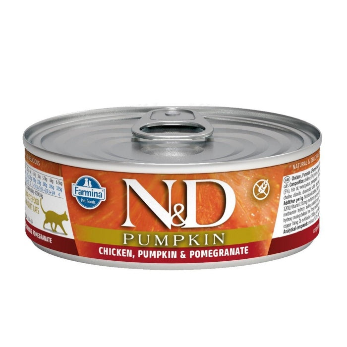 N&D Pumpkin Tahılsız Balkabaklı Tavuk Nar 70gr Yaş Kedi Konservesi